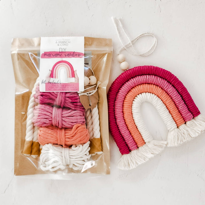 DIY Rainbow Fiber Art Kit