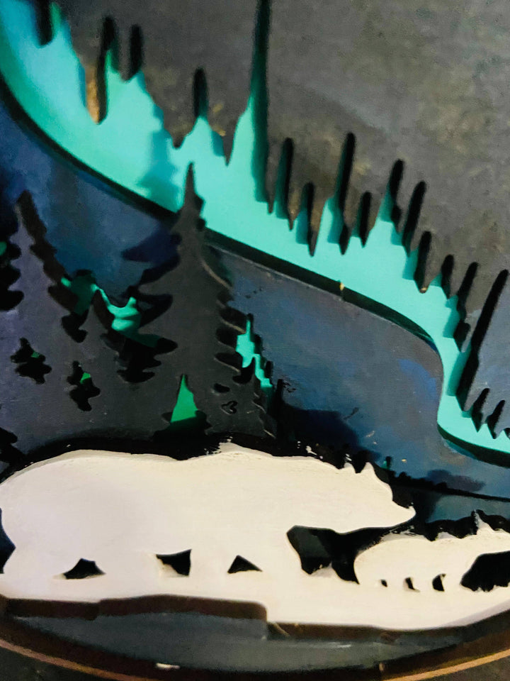 Bear Shadow Box | Paint-by-Layers Craft Kit