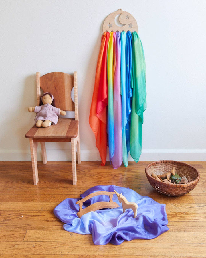 Wooden Star Display for Playsilks, Waldorf Toys