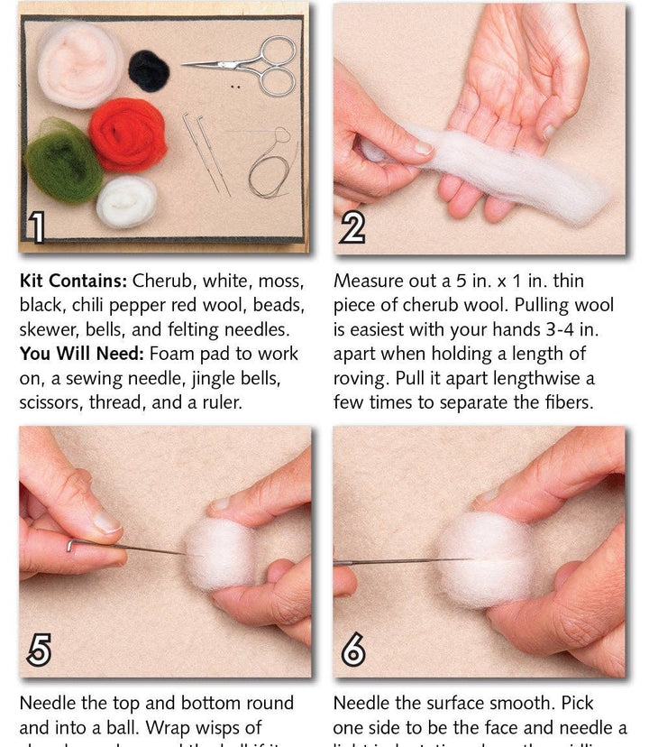 Roly Poly Elves Felting Kit
