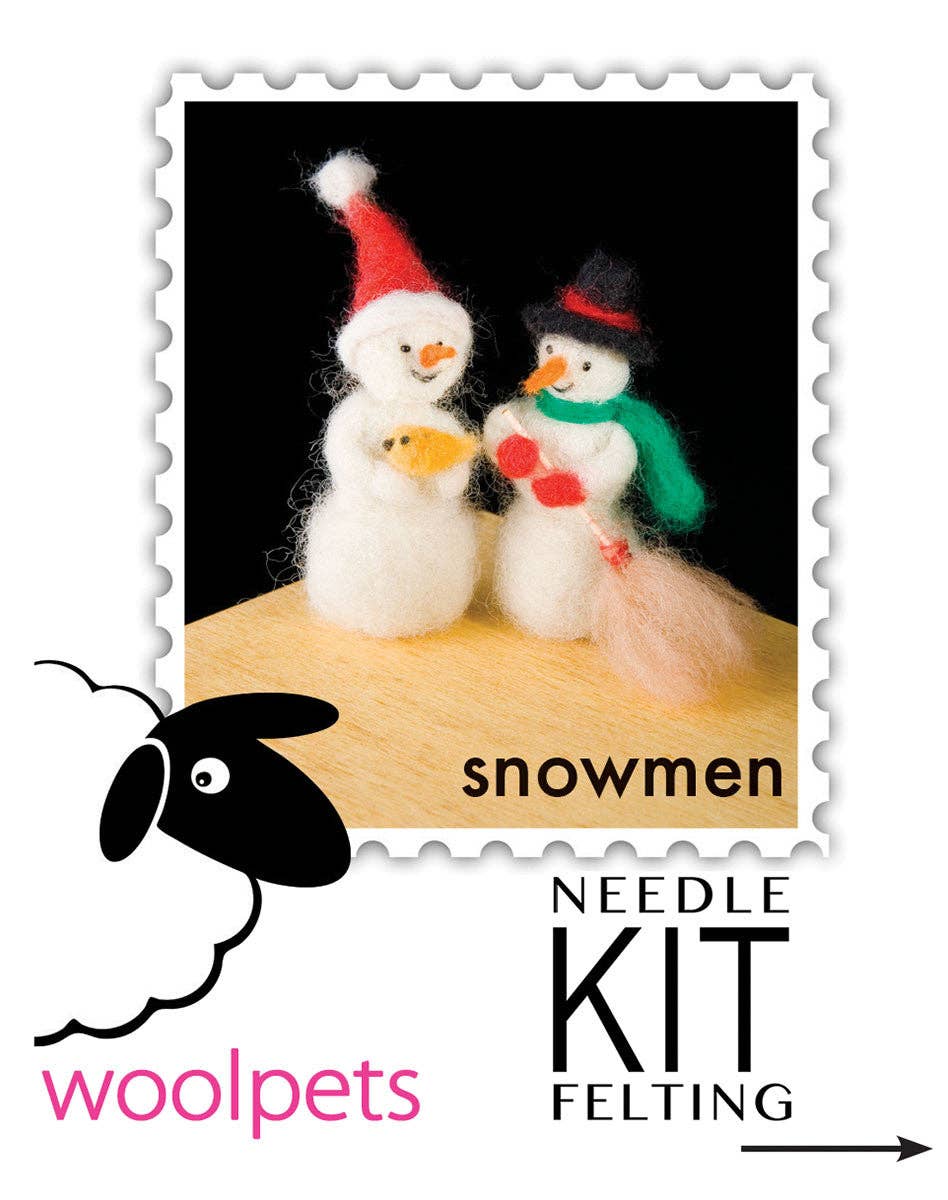 Snowmen Felting Kit
