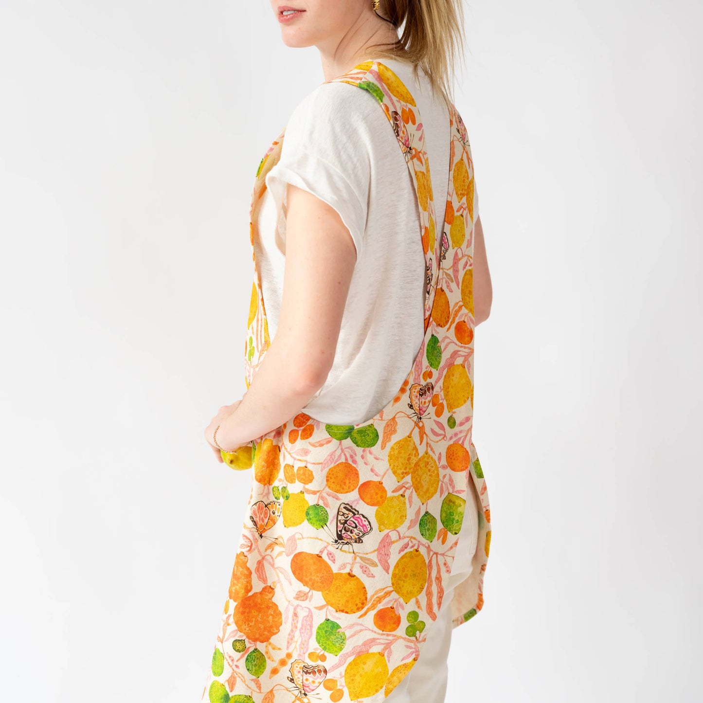 Pinafore Apron-Citrus