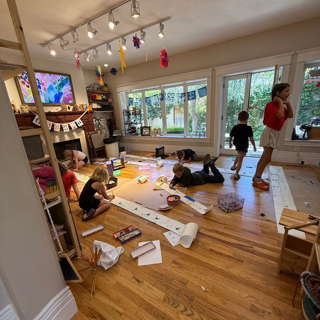 A wide-angle view of a child&