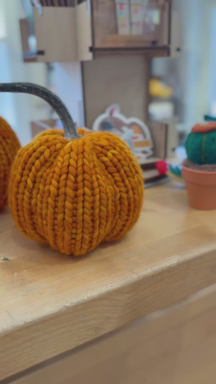 {9/10} Folkcraft Social: Knitted Pumpkins with Guest Maker Carole Duh
